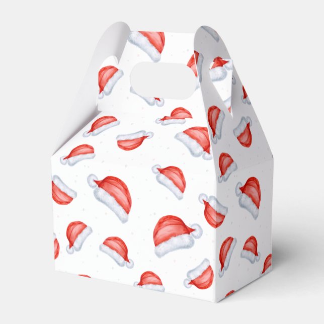 Santa Hat jul mönster Presentaskar (Framsidan Sidan)