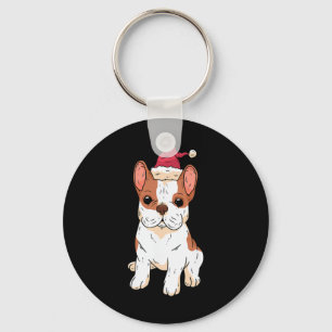 Santa Hat jul Pajama Hund Puppy Doggie Julafton Nyckelring