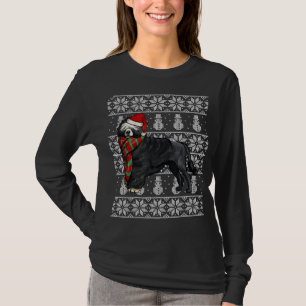 Santa Hat Julafton Portugisisk Vatten Hund Vuxen j T Shirt