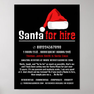 Santa Hat, Jultomten Entertainer Advertising Poster