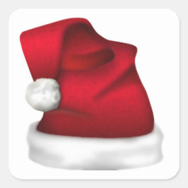 Santa Hat-kuvert Seals Fyrkantigt Klistermärke