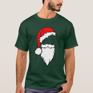 Santa Hat med Beard T Shirt