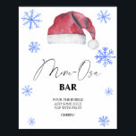 Santa hat - Mon-osa pub Poster<br><div class="desc">Vinterbabyduschen! Jul baby! Vattenfärgshatt! Inbjudan dina gäster med den här vattenfärgen Santa hat och snöflingor - inbjudan till elegant för babydusch. Matchande objekt är tillgängliga.</div>
