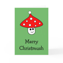 Santa Hat Mushroom-kort