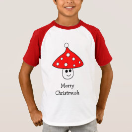 Santa Hat Mushroom T-Shirt (Barnet)