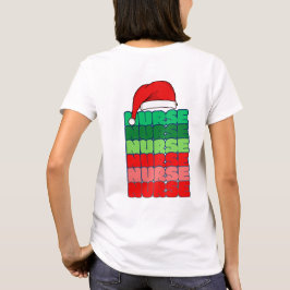 Santa Hat Nurse t-shirt
