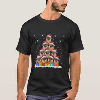 Santa Hat Pekingese Hundälskare Manar Women Kids C T Shirt