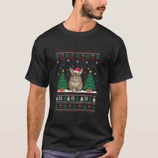 Santa Hat Pika Julgran Ljus Ugly Sweater T Shirt