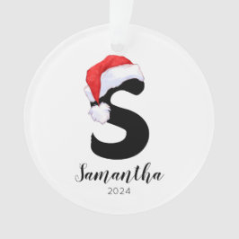 Santa Hat Simple Anpassade Brev S jul