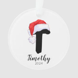 Santa Hat Simple Anpassade Brev T jul