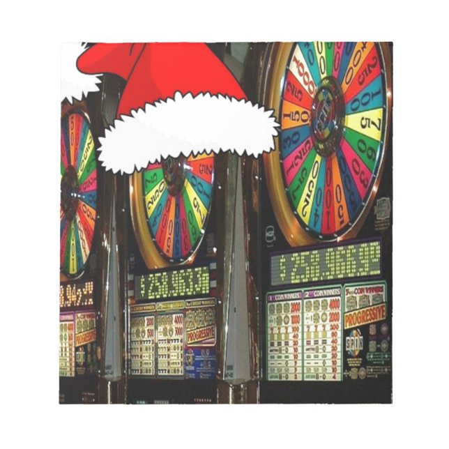Santa Hat Slot Maskiner Anteckningsblock (Framsida)