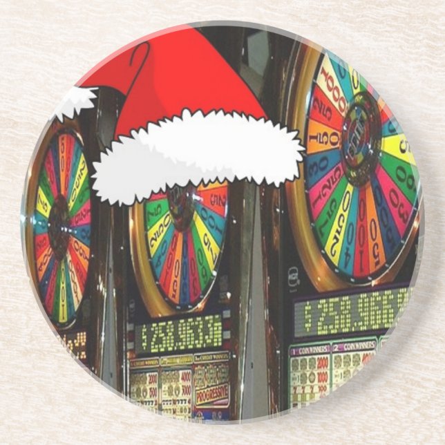 Santa Hat Slot Maskiner Underlägg (Framsidan)