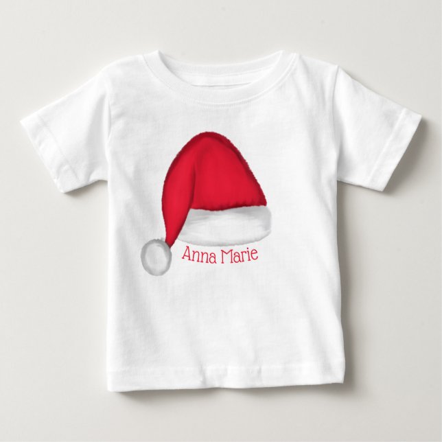 Santa Hat Småbarn T. Personlig T Shirt (Framsida)