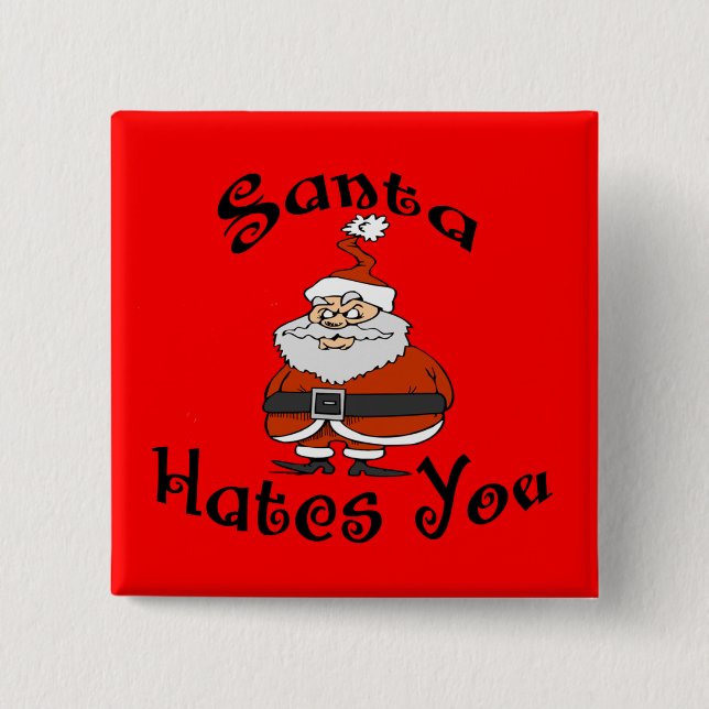 Santa hat som du knäppas knapp (Framsida)
