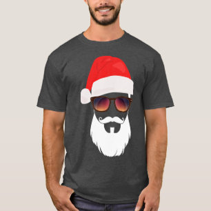 Santa Hat Sunglasses Beard Santa Presentidee 1 T Shirt