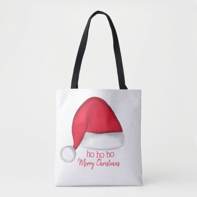 Santa Hat Tote Bag Tygkasse (Framsida)
