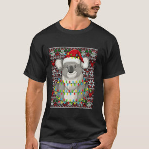 Santa Hat Ugly jul Manar Kvinnor Kids Koala T Shirt