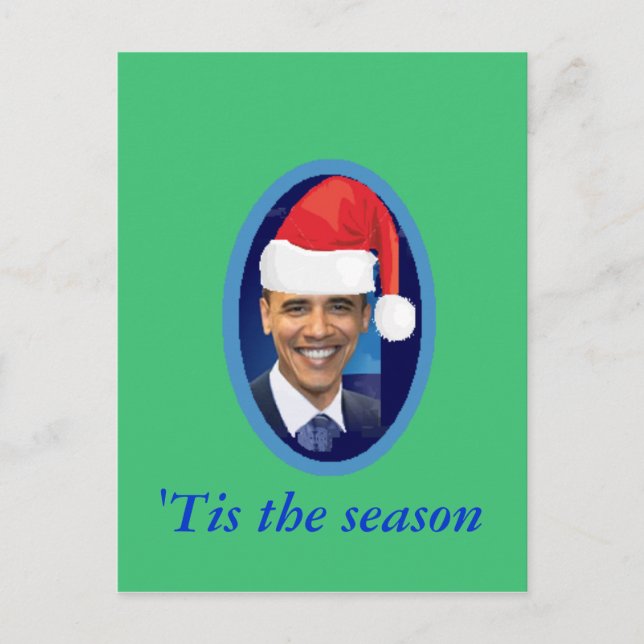 Santa Hat-vykort Helg Vykort (Framsida)