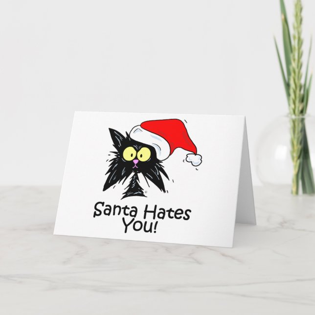 Santa Hates You Helgkort (Framsida)