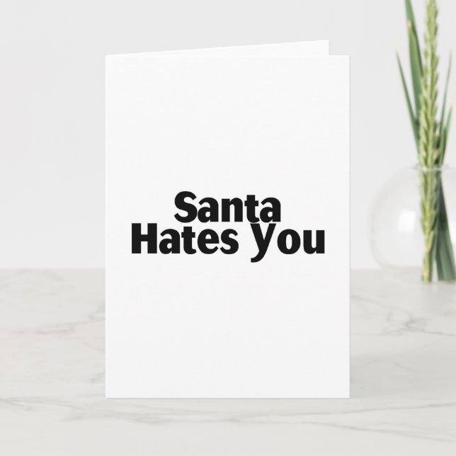 Santa Hates You Helgkort (Framsida)