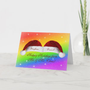 Santa Hats och Rainbows Helgkort