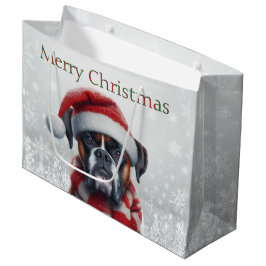 Santa Hatt Boxer Hund Jul