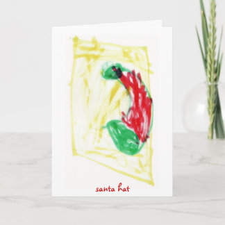 Santa hatt helgkort