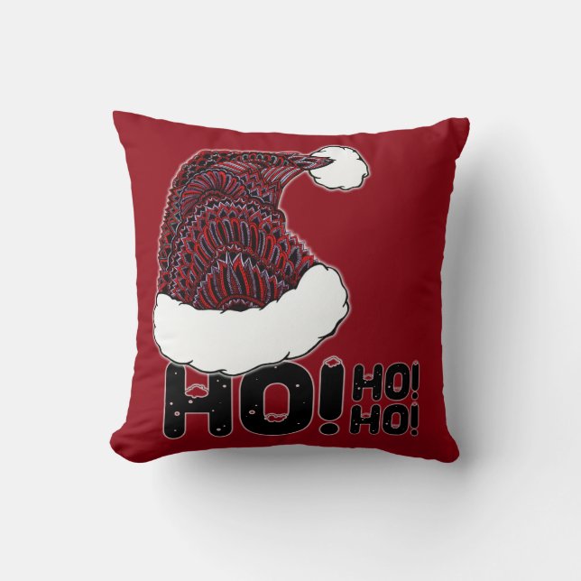 Santa hatt med text kudde (Framsida)