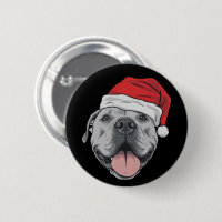 Santa hatt Pitbull Jul Xmas Husdjur Hund Älskare
