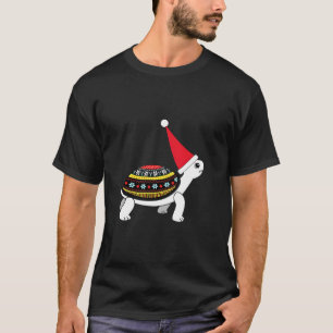 Santa hatt sköldpadda - Vintage havssköldpadda Xma T Shirt