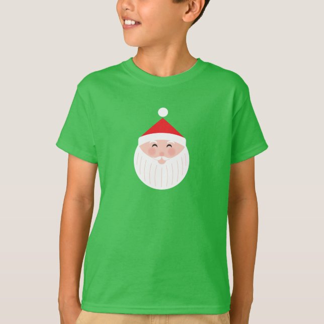 Santa Head-jul T Shirt (Framsida)