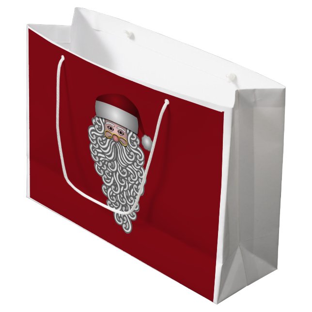 Santa Head med Curly Beard (Framsidan Vinklad)