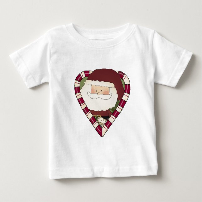 Santa Heart Helgdag Tshirts och Gifts (Framsida)