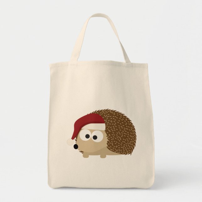 Santa hedgehog tygkasse (Framsidan)