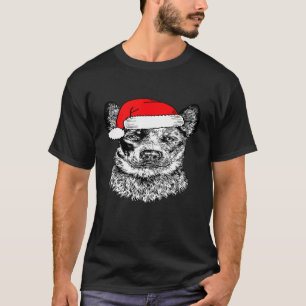 Santa Heeler Australian Cattle Dog Fula Jul T Shirt