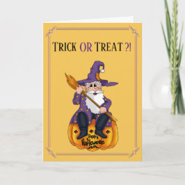 Santa Helgdag Card Halloween Kort