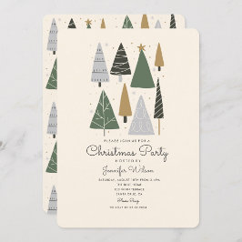 Santa Helgdag Cute jul Party Inbjudningar