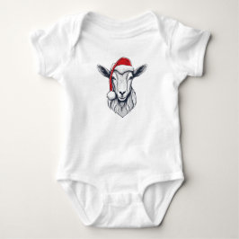 Santa Helgdag Goat Santa Hat jul Goat T Shirt
