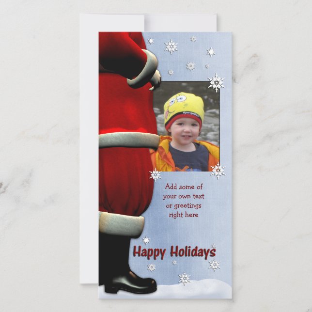 Santa Helgdag Photo Cards Julkort (Framsida)