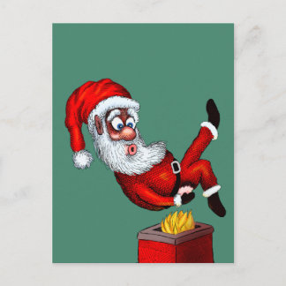 Santa Hett Butt Helg Vykort