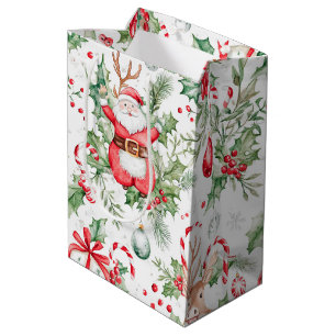 Santa Hjort Baubles Holly jul