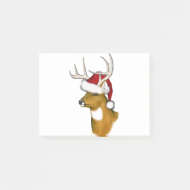 Santa hjort post-it block (Framsida)