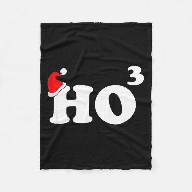 Santa Ho3 Ho Cubed Gift Women Men Teacher Funny Ch Fleecefilt (Framsidan)