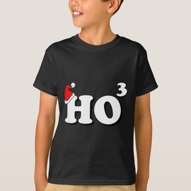 Santa Ho3 Ho Cubed Gift Women Men Teacher Funny Ch T Shirt (Framsida)