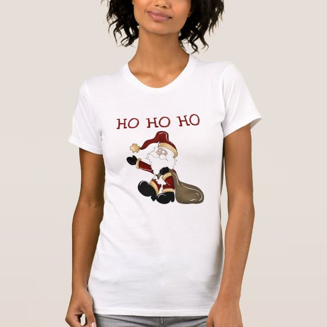 Santa HO HO HO HO Tshirts och Gifts (Framsida)