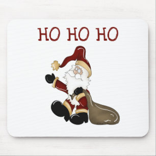 Santa HO HO HO HO Tshirts och Gifts Musmatta