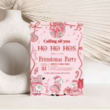 Santa Ho Ho Host Funny Friendsmas jul Party