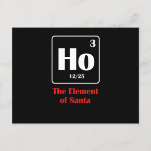 Santa Ho Roliga Vetenskapsskämt Puns Helg Vykort