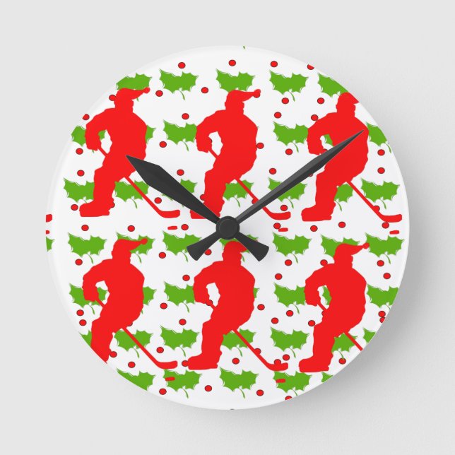 SANTA HOCKEY RUND KLOCKA (Framsida)