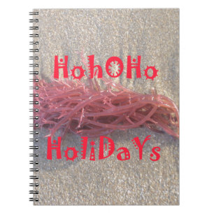 Santa HoHo God jul från Beach färg Anteckningsbok Med Spiral